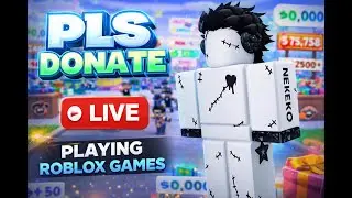 1,000 Robux GIVEAWAY!💰GIFTING & DONATING💰🔴LIVE PLS DONATE🔴🎮PLAYİNG ROBLOX GAMES🎮(TTS ON)