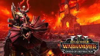 ARBAAL THE UNDEFEATED - New FLC Lord for Khorne - Omens of Destruction DLC - Total War Warhammer 3