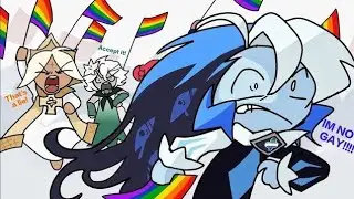 ShadowVanilla,IM NOT GAY😭?🎀,Cookie run kingdom🍪 Shadow milk X Pure Vanilla,Comic dub