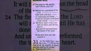 Jeremiah 30:23 (Behold, the whirlwind of The LORD goes forth with fury!) JESUS IS LORD