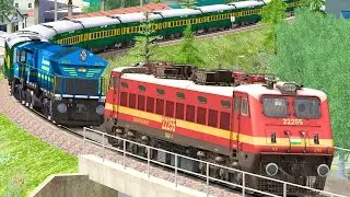 WDG4 to WAP4 | DIESEL to ELECTRIC LOCO | BUMPY RAILROAD | Train Simulator | Railworks 3 | NTG GAMING