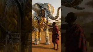 Banana Smoothie Elephant Dispenser Robot #futuristic #robot #technology #AI #dispenserrobot