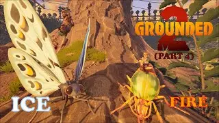 We Explored The Fire And Ice biomes/Areas - Grounded 2 (Part 4)