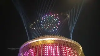 China Pavilion Expo 2020 🇨🇳 | Lights + Drone Show | 2020中国馆博览会| 灯光 + 无人机表演 - Expo Dubai (2021)