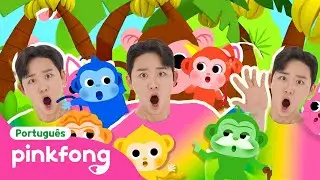 NOVO⭐️ Macaquinhos Bananas Coloridas 🐵🍌🌈 | Pinkfong, Bebê Tubarão! Canções para Crianças
