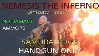 『RESIDENT EVIL RE:3』【PS4】[NEMESIS THE INFERNO] Handgun Only(SAMURAI EDGE),No damage