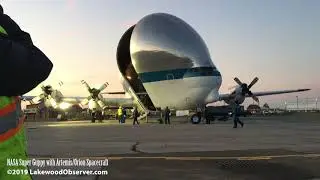 Super Guppy carrying Artemis/Orion Spacecraft