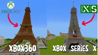 Minecraft Gebäudevergleich  xbox360 und Xbox Series X