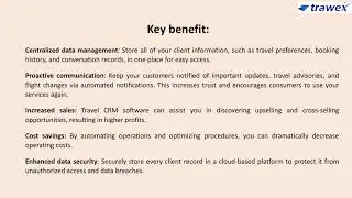 B2C Travel CRM