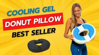 AnboCare Donut Pillow Hemorrhoid Postpartum Seat Cushion - Cool Gel Memory Foam | Amazon Best Seller