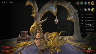 Winding Slitherdrake Rostrum of Transformation Customization options, WoW Dragonflight 1.10