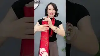 Easy Silk Scarf Tie Methods | How to wear a scarf? P3240123 #scarfwearing
