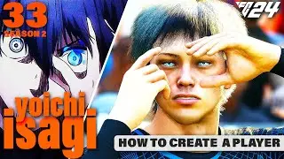 How To Create YOICHI ISAGI from BLUE LOCK in FC24 [] FC24 Player Creation S2E33 | JAPANESE