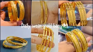20 Grams gold bangle designs with price | Simple  Gold Bangles Designs 2024