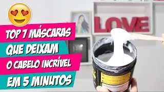 🌟 TOP 7 MÁSCARAS QUE DEIXAM O CABELO INCRÍVEL EM  5 MINUTOS!!! 😍 por Julia Doorman