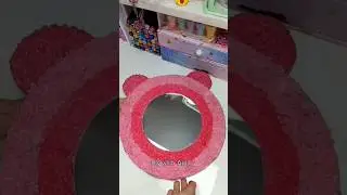 Diy mirror decorate with tissue paper..🩷️ #shorts #viral #trendingshorts #viralvideo #viralshort