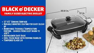 Black & Decker Family Sized Electric Skillet | Family Sized Electric Skillet | Best Electric Skillet