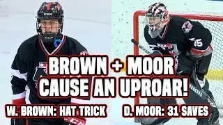 Northern Highlands 3 Seton Hall Prep 2 | HS Hockey | Brown Hat Trick, Moor 31 Saves