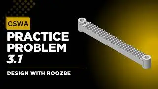 CSWA Practice Problem 3.1 Solution | SolidWorks Exam Guide