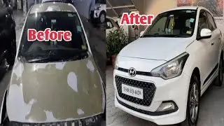 Full body painting process Elite i20 vehicle#Hyundai#Elitei20