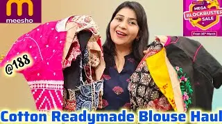 Meesho Cotton Readymade Blouse Haul 💕 Starting ₹188/-| Summer Special 💕 Must Try💕 Meesho Haul