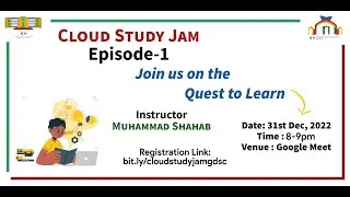 Cloud Study Jam! GDSC UETT x GDSC FAST PWR