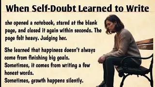 When self doubt learned to write | Learn English Through Story | Improve Your English Fluency 