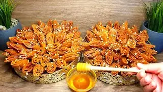 Chebakia Ramadan Geb&auml;ck | حلوة لسان الطير منسمة وبطريقة مبسطة في التحضير | Recipes Rezepte