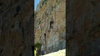 Would you try this in Summer time?    #sicily #rockclimbing #climbing #summer