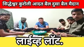 सिद्धेश्वर कुरोली आदत बैल दुसा बैल मैदान लाईव्ह लॉट #महाराष्ट्राचीपरंपराआणिसंस्कृती #livelot