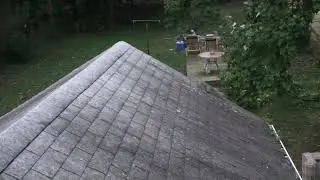 Incoming Shippensburg storm and Squirrel takes cover in our house.