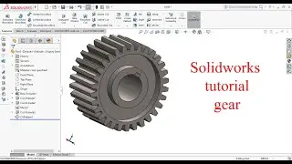 Gear design in soliworks | how to make gear design solidworks #solidworkstutorial #solidworks #cad 