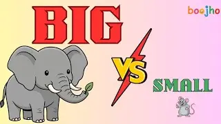 Big vs Small | Bachchon ke liye Size Comparison Activity 🐘🐭🌳🍃| Maths concept explained in Hindi