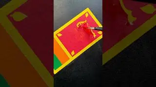 Sri Lankan flag 🇱🇰 Drawing