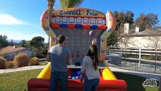 Connect 4 Jump Shot Inflatable Interactive Game Rental