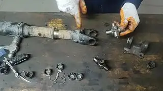 how to remove and install the universal joint or cross joint