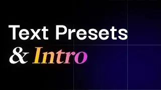 Text Intro - Text Animation Presets for After Effects