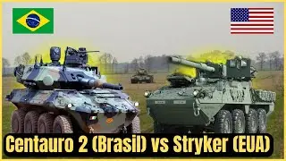Stryker americano VS Centauro 2 brasileiro Quem REALMENTE tem o melhor blindado?