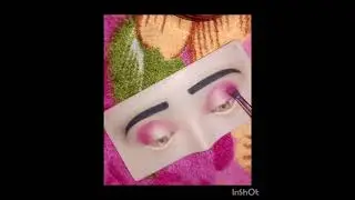 #eyebrows #eyemakeup light pink 🩷 and light black colour eye mekup 🥺 sport me scescrib like  comment