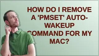 How do I remove a 'pmset' auto-wakeup command for my Mac?