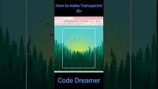 how to make div Transparent and blur #css #htmlcss #developer #programming #webdesign #coding
