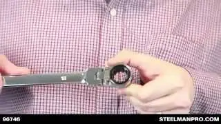 Steelman Pro metric long flex spline ratcheting box wrench set