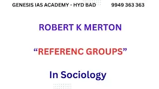 Reference Groups of Robert Merton