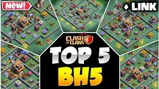 Top 5 new best builder hall 5 bases 2024 . bh5 base with copy link.