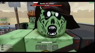 Playing build a bunker in Roblox