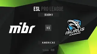 MIBR vs Isurus -  ESL Pro League Season 9 - NA - map2 - de_overpass [SSW & MintGod]