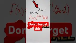 Производная показательной функции? Избегайте этой ошибки! #shorts