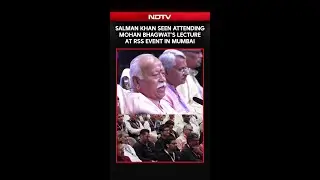 Salman Khan Seen Attending Mohan Bhagwat's Lecture At RSS Event In Mumbai
