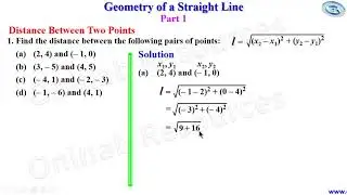 Distance Between Two Points on a Straight Line