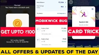 Paytm Fastag Offer | Get Upto Rs.100 | Mobikwick Bug | Switch Hit Card Trick.